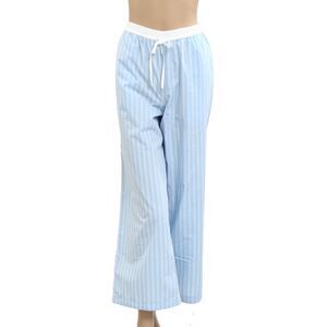 Anthropologie LyreBird Striped Printed Trousers Pants Wide Leg Cotton S 281230
